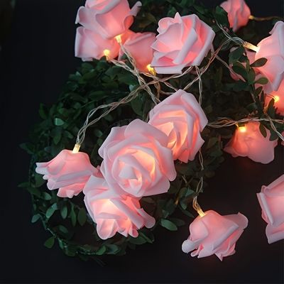 Fairy%20String%20Lights%20Pink%20Rose%20Flower%2010%20LED%20Battery%20Operated%20Decorative%20Light%20for%20Wedding%20Dreamlike%20Party%20Girl's%20Bedroom%20-%20Pink%20-%20Image%203