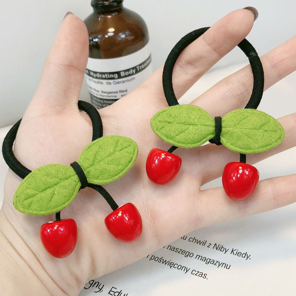 [HCM] [SET 2] Dây cột tóc Cherry Lá Cây siêu xinh