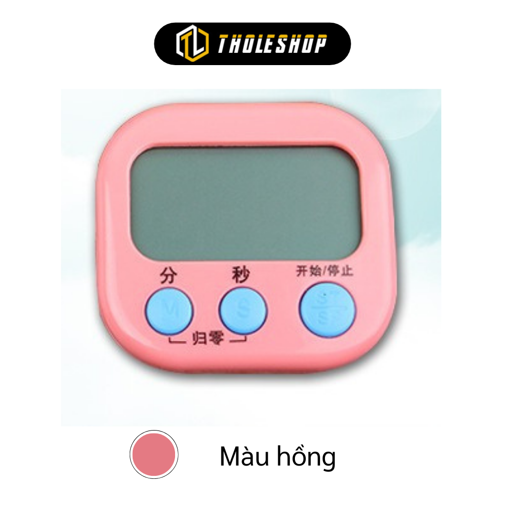 Đồng hồ - Đồng hồ đếm ngược có giá đỡ - Đồng hồ chạy bằng pin tiểu, có nam châm giúp bạn có thể gắn đồng hồ lên tủ lạnh