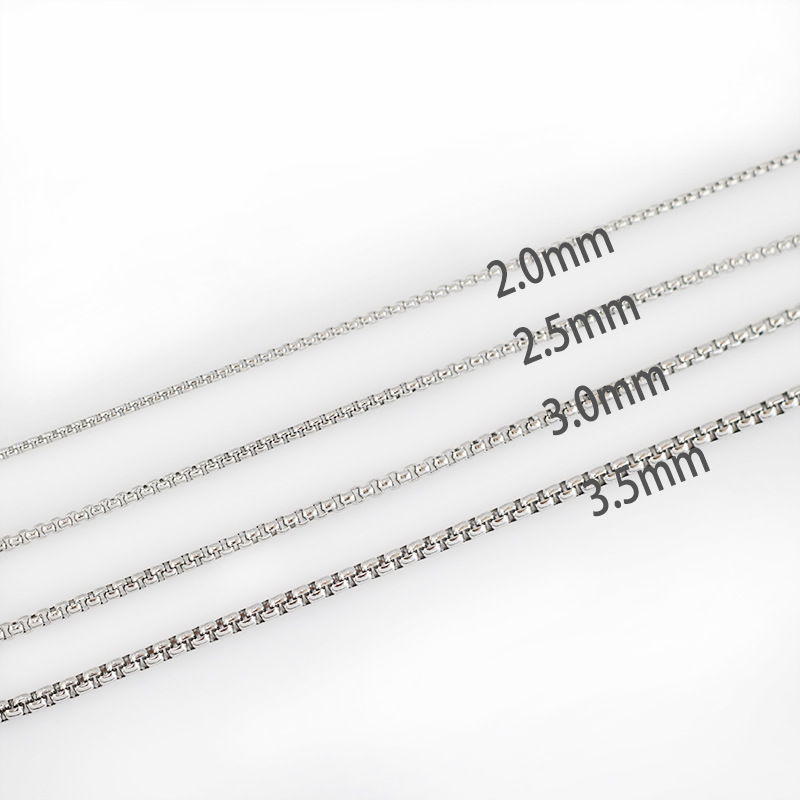 %E3%80%90Cheap%E3%80%912.5mm%20Square%20Pearl%20Stainless%20Steel%20Necklace%20Corn%20Chain%20Necklace%20Jewelry%20Men's%20Titanium%20Steel%20Necklace%20DIY%20-%20Image%204