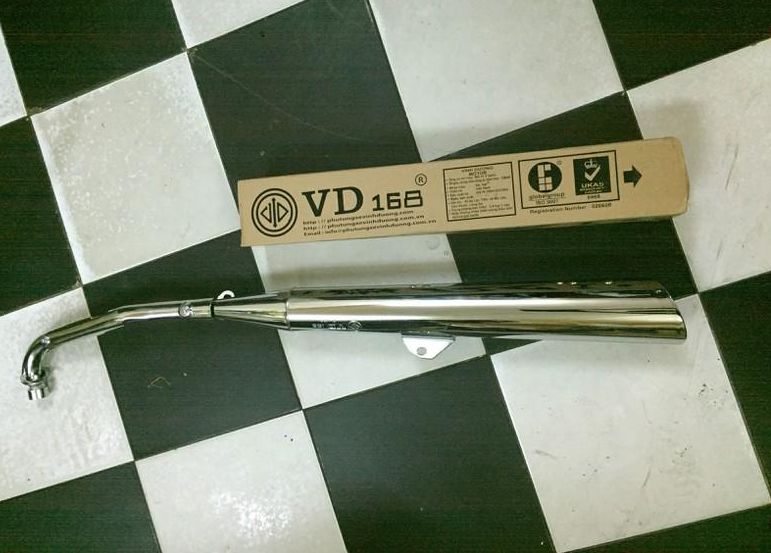 Pô VD168  nổ êm gắn xe wave xe dream
