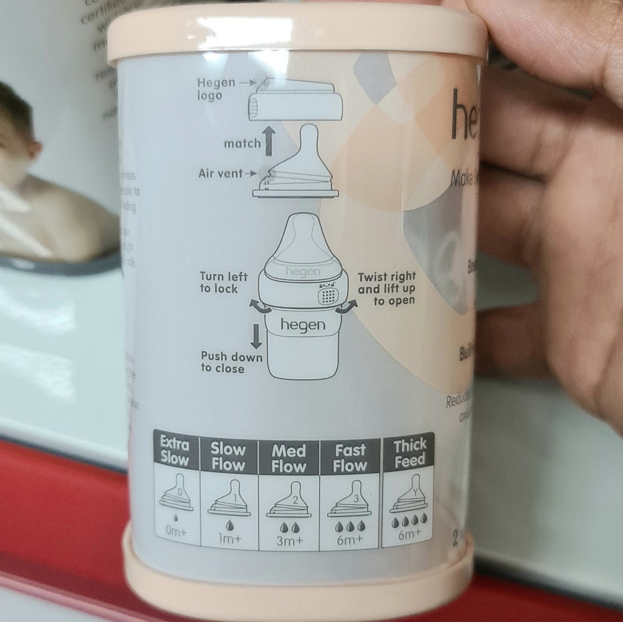 NÚM TI THAY THẾ BÌNH SỮA HEGEN SỐ 0/SỐ 1/SỐ 2/SỐ 3/ Y CUT