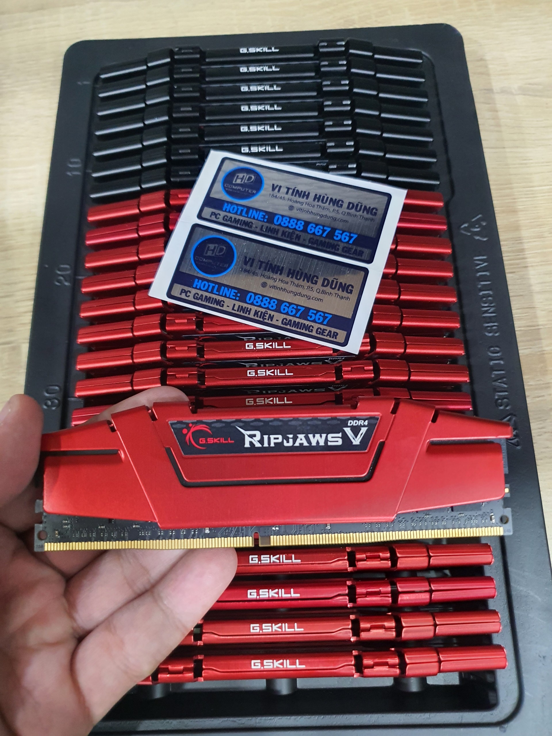 Ram DDR4 Gskill 16G/3200 Ripjaws V (2x 16GB) (F4-3200C16S-16GVK)