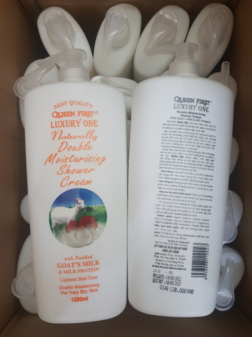 Sữa tắm dê white soft luxury one 1200ml