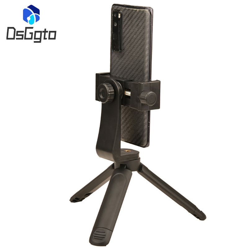 2024NEW!!Cell Phone Stand Adjustable Foldable Desktop Clip Universal Cell Phone Clipper Holder Vertical Plastic Holder 360°Rotation Dock Tripod Stand Phone Clip For Smart Phones E-Reader Monitor
