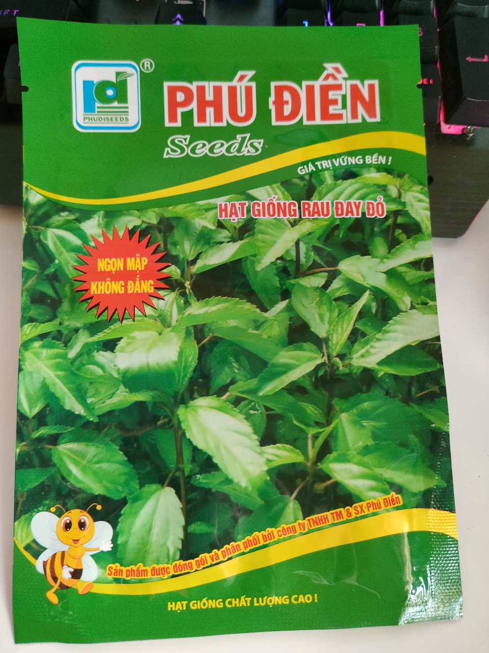 Hạt giống đay đỏ (lá nhỏ, giống bản địa, ăn ngon)