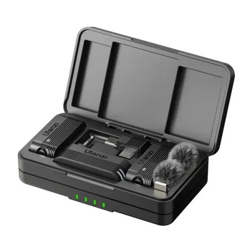 Ulanzi A100 Wireless Lavalier Mic – Perfect for Vlogging & Streaming.