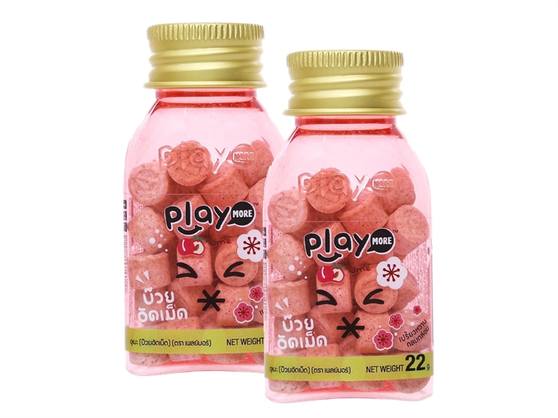 Kẹo ngậm PlayMore vị xí muội giảm ho, đau họng hũ 22g