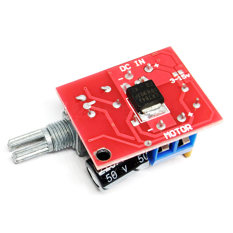 Mini 5A PWM Max 90W DC Motor Speed Controller Module 3V-35V Speed Control Switch LED Dimmer
