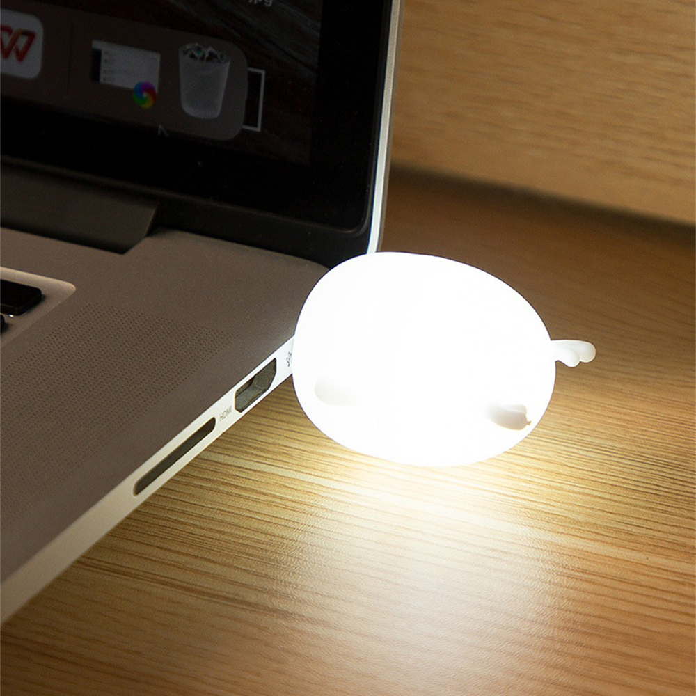 Energy-saving Light USB Energy-saving Night Light Simple And Cute Design Mobile Power Light Eye Protection LED Ambient Light#1 * Night light