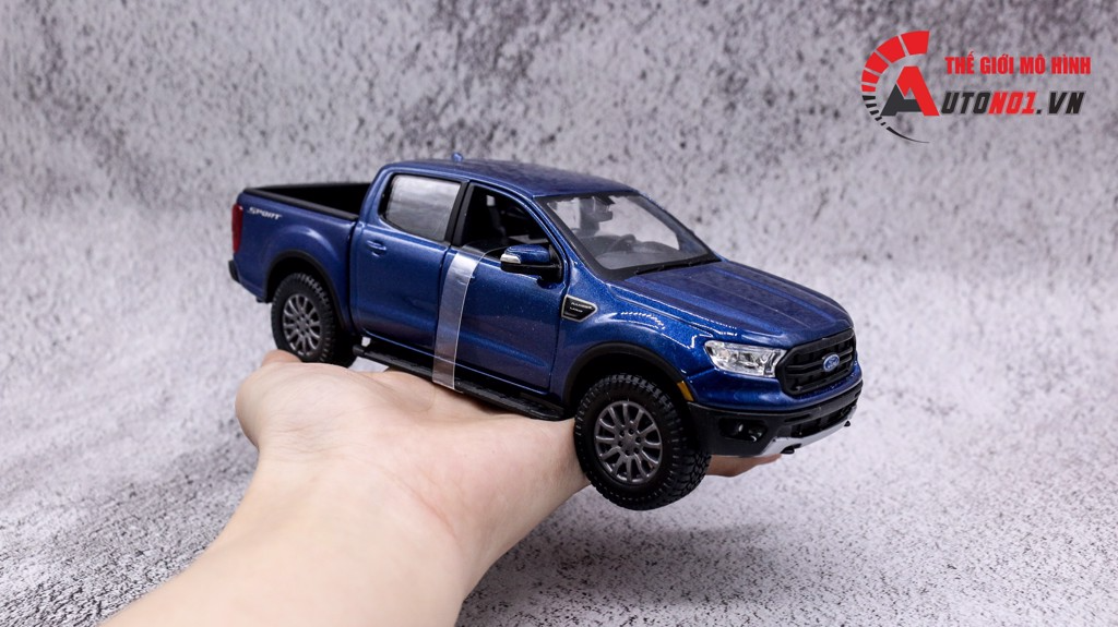 Mô hình xe Ford Raptor Ranger 1:27 mở được 2 cửa Maisto 7032 - Orange