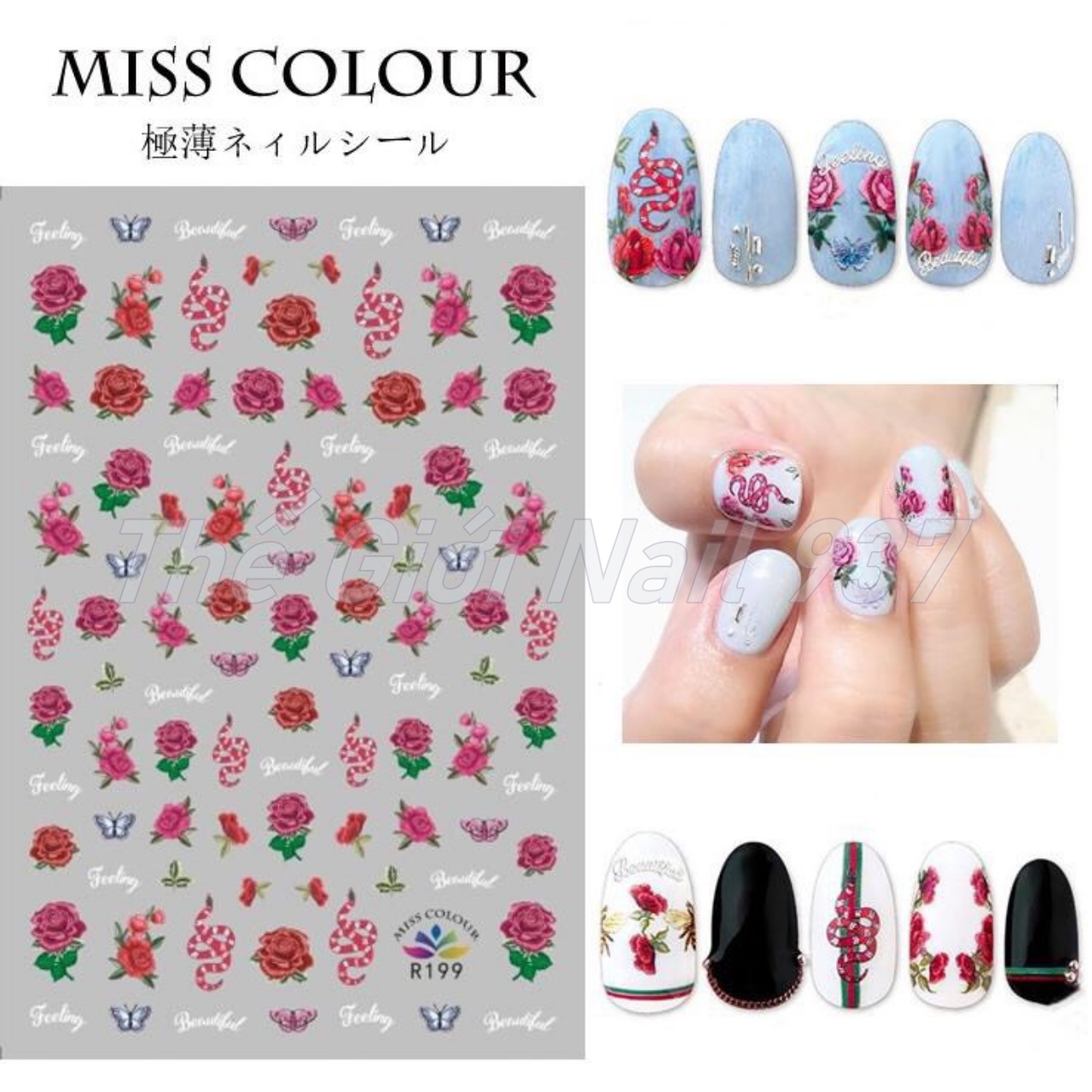 Nail sticker dán móng tay - Chân - HOT 3