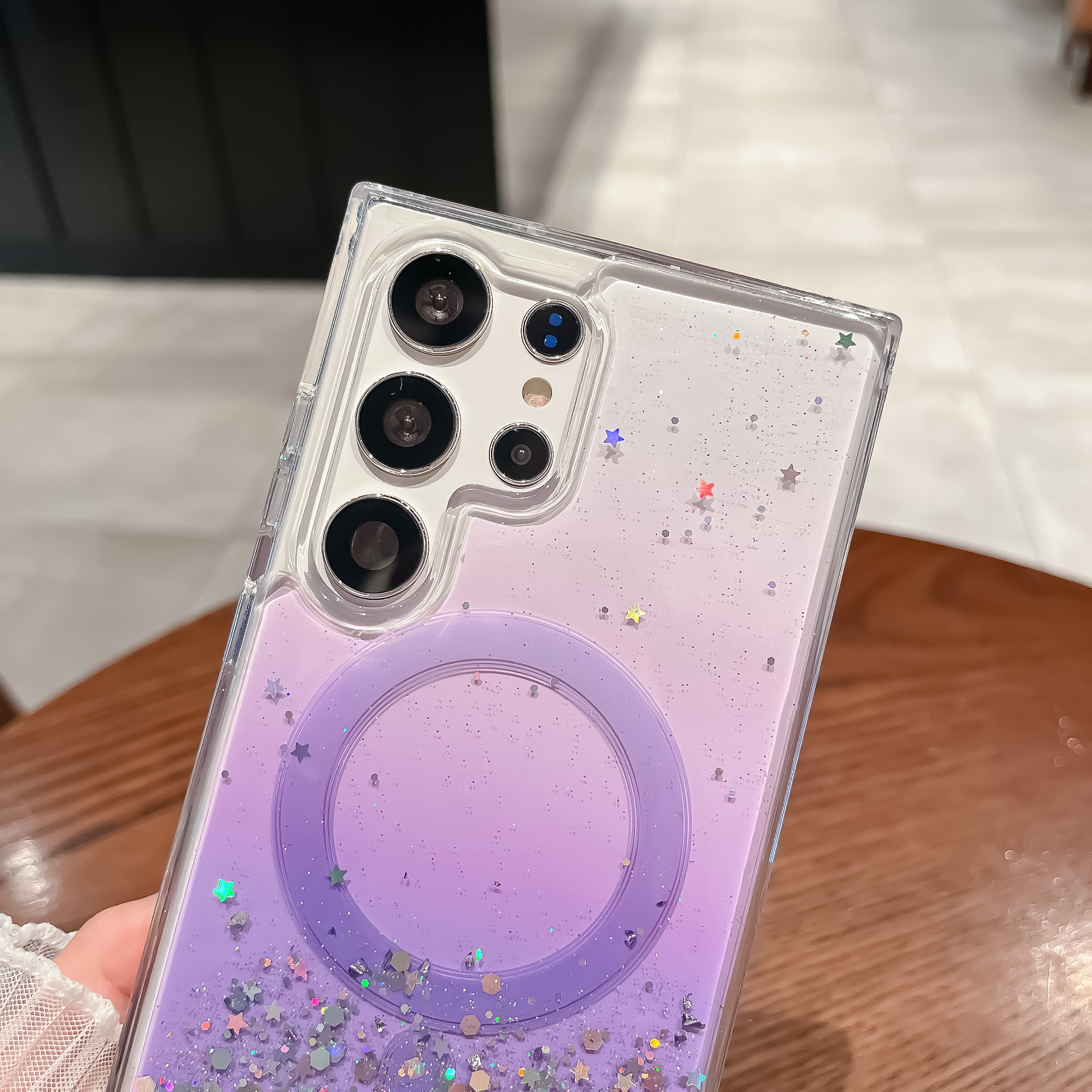 Sroof%20Case%20For%20Samsung%20Galaxy%20S22%20Plus%20S22%20Ultra%20S23%20Plus%20S23%20Ultra%20S23%20FE%20S24%20Plus%20S24%20Ultra%20S25%20Plus%20S25%20Ultra%20New%202-in-1%20Acrylic%20CD%20Gradient%20Glitter%20Drip%20Magnetic%20Phone%20Case%20Back%20Cover%20-%20Image%207