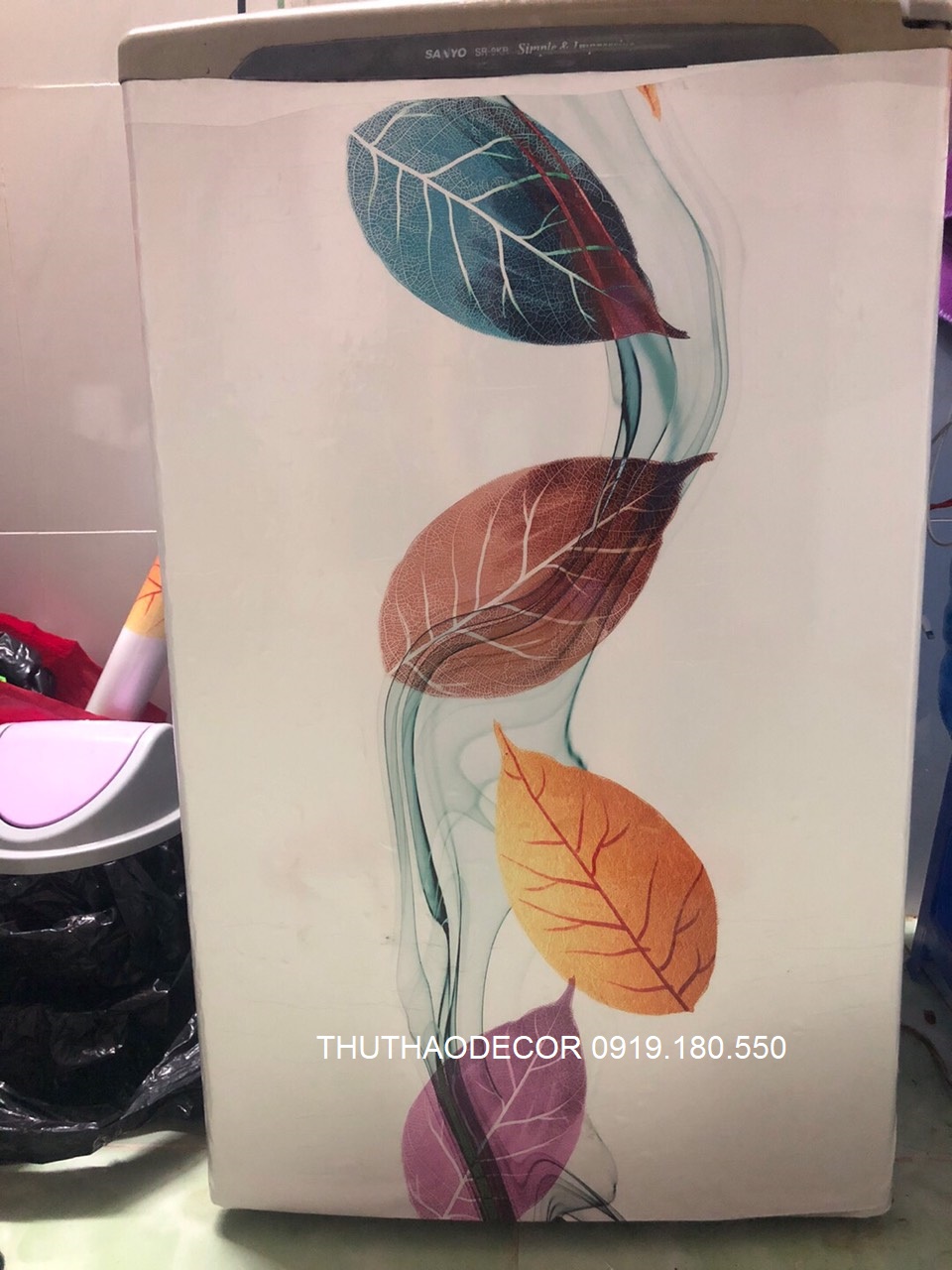 [HCM]Decal Dán Tủ Lạnh SẮC MÀU CỦA LÁ - THUTHAODECOR