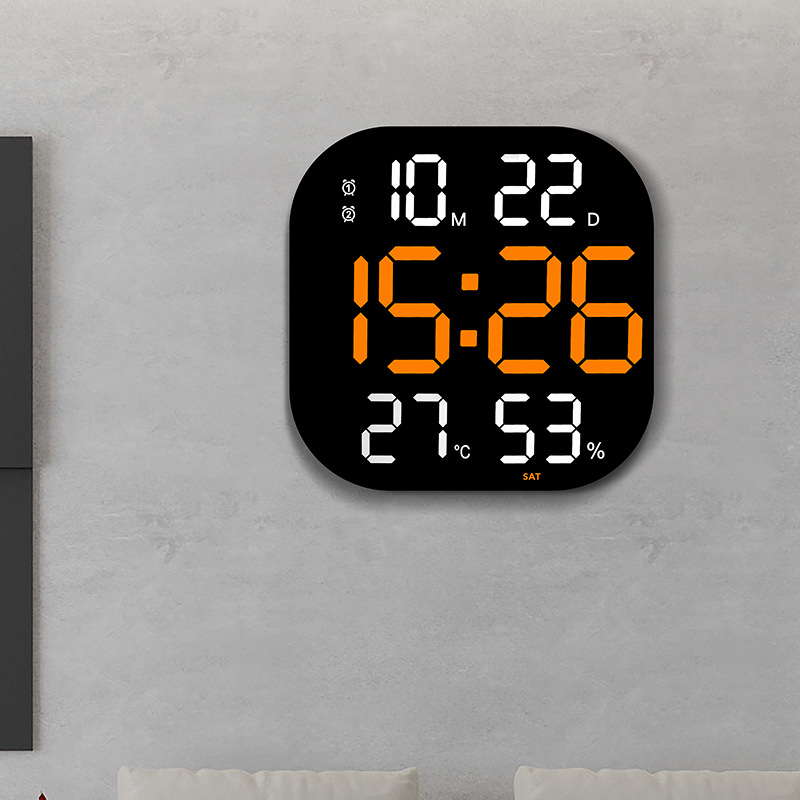 Wall clock Creative large electronic clock living room countdown timer Gym wall clock led acrylic decoration