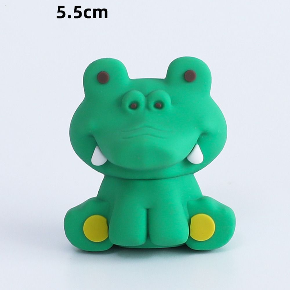 HUYAN 3D Đồ trang trí bánh chủ đề động vật Dễ thương Cao su mềm Trang trí bánh Động vật rừng Hươu cao cổ voi Đồ trang trí bánh hình sư tử khỉ hổ Đồ dùng tiệc sinh nhật
