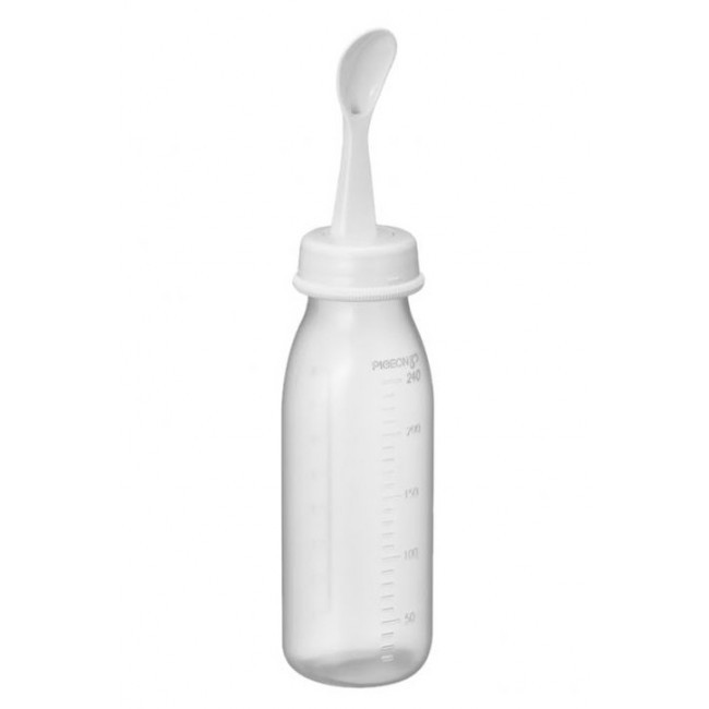 Bình tập ăn bột cho bé Pigeon 240ml an toàn cho bé - binh tap an dam cho be