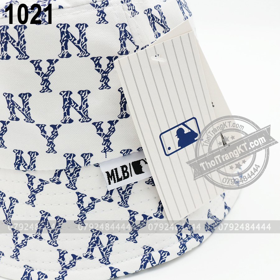 Nón bucket NY Trắng