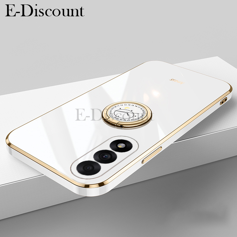 New Phone case OnePlus Nord 5 CE5 Back cover Smooth Electroplated Magnetic Suction Ring Bracket For OnePlus Nord CE5 Nord5 case.
