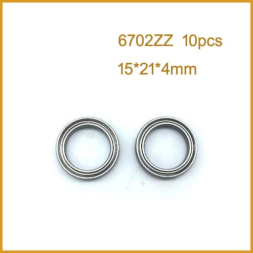 10pcs 6702zz bearing abec 15x21x4 mm thin section 6702 zz ball bearings 602 zz 6702z