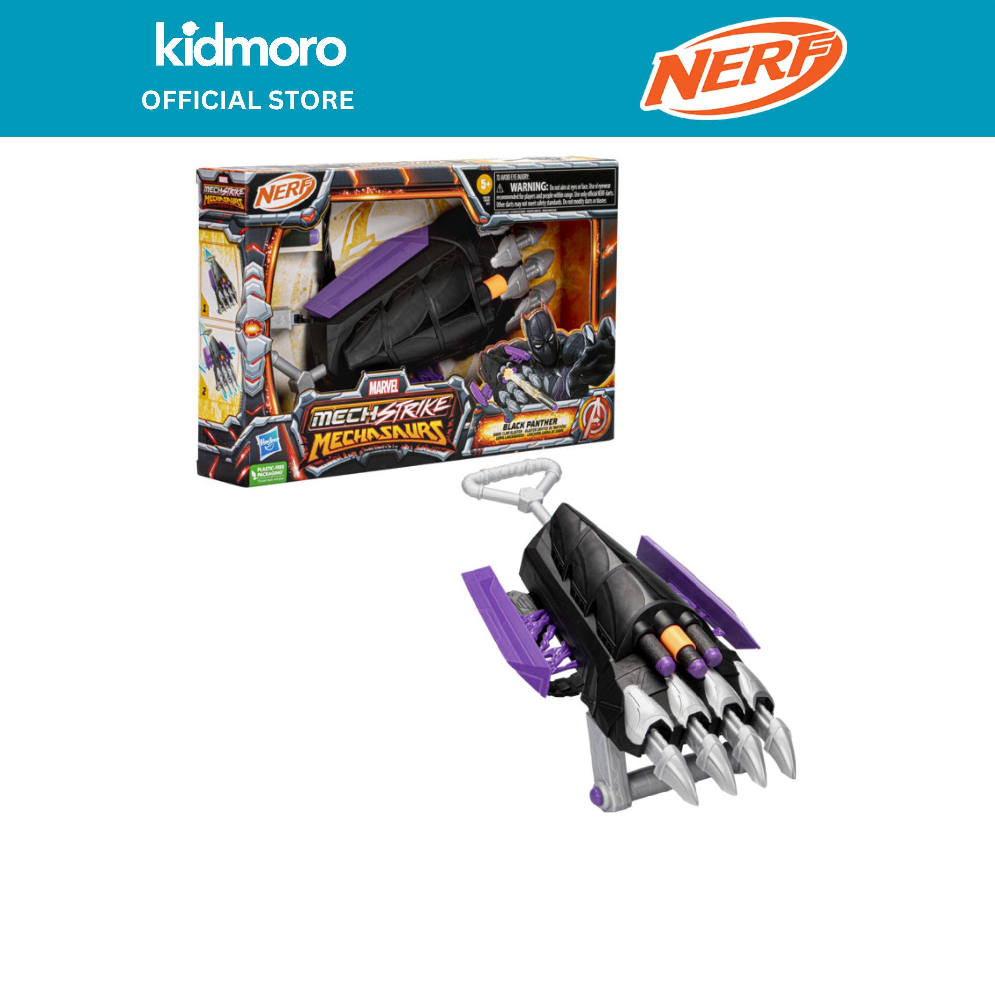 Marvel Hasbro Mech Strike Mechasaurs – Black Panther Mit Sabre Claw, Actionfigur Aus Der Assortment-Serie