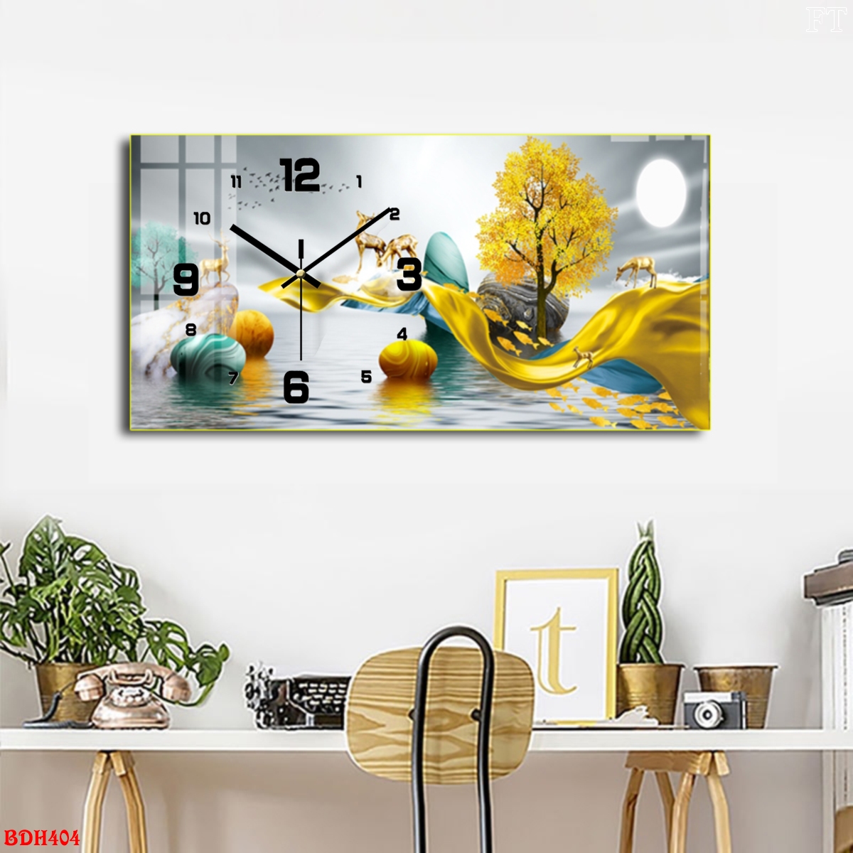 Tranh đồng hồ treo tường