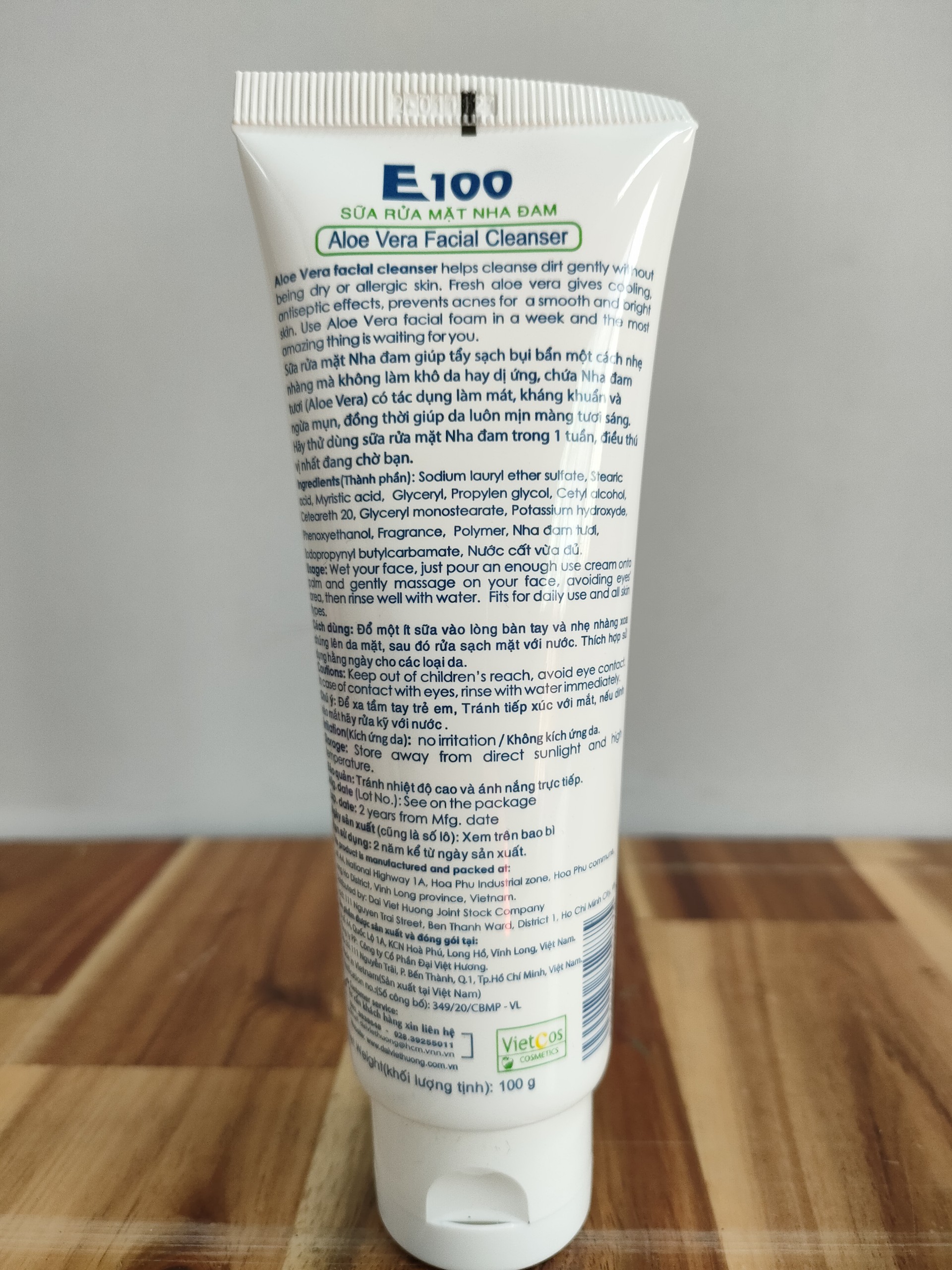 Sữa rửa mặt E100 NHA ĐAM 100g