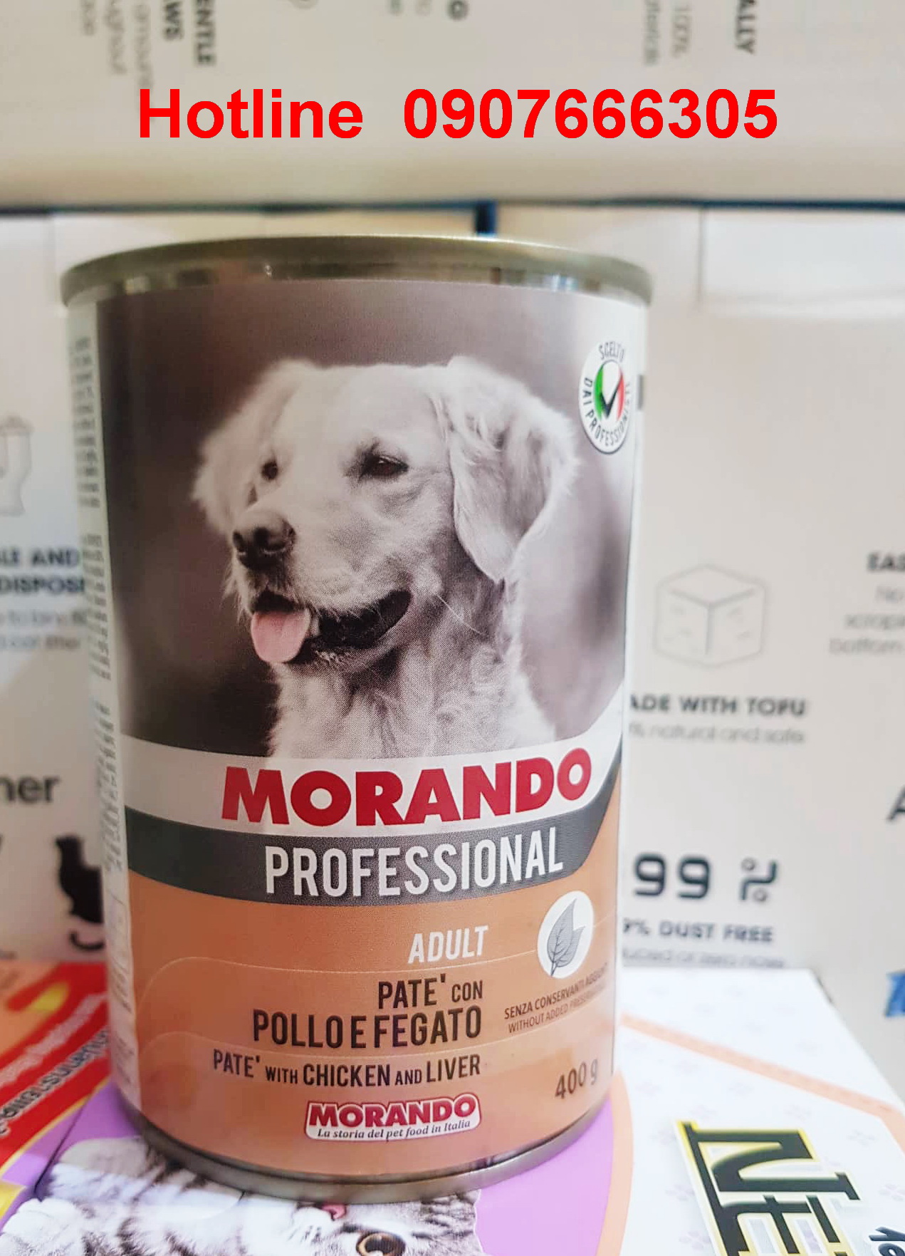 Pate Morando cho chó (Lon 400g) exp2024Feb