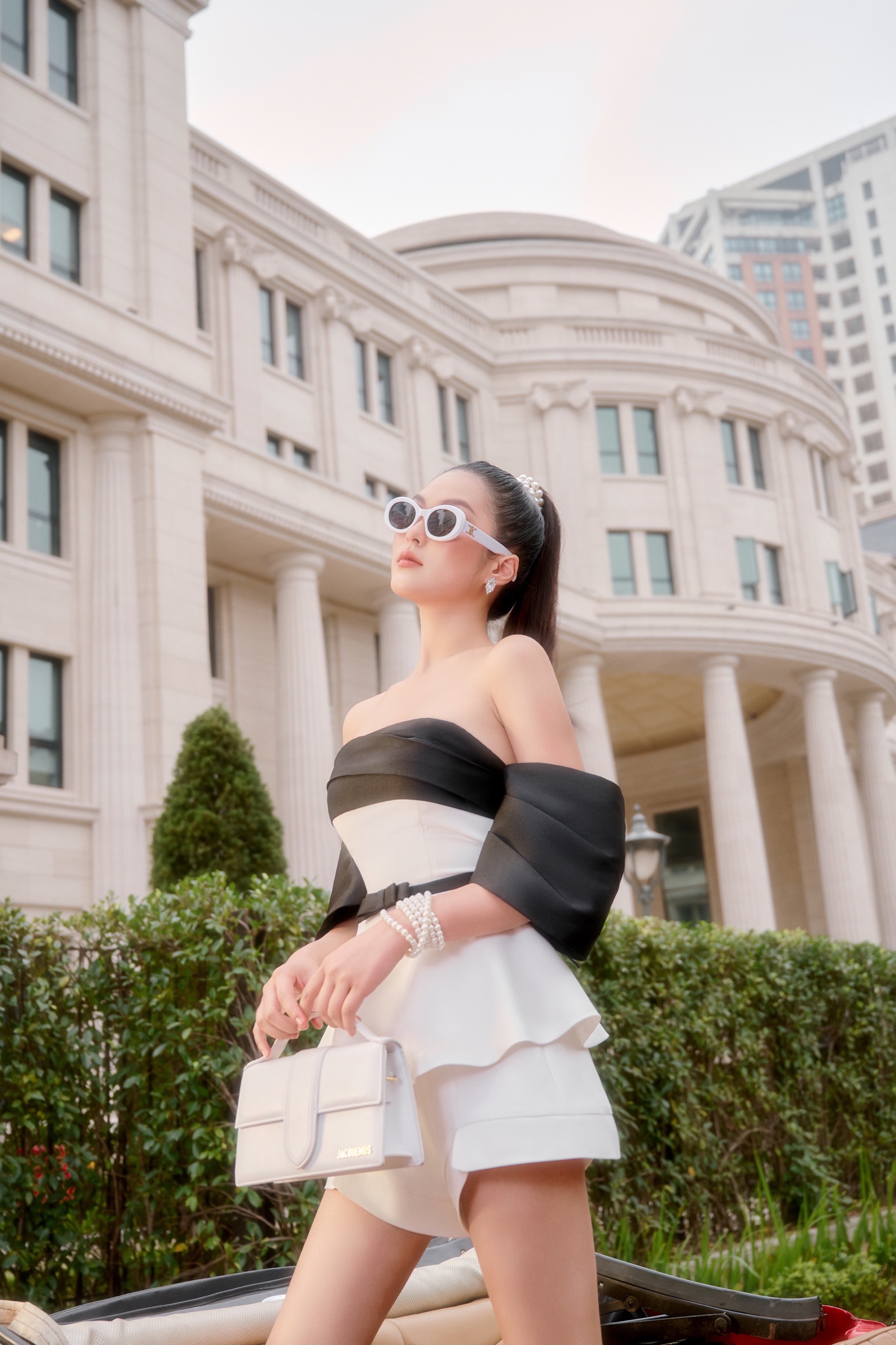 Anna Peplum Top - Áo peplum trễ vai