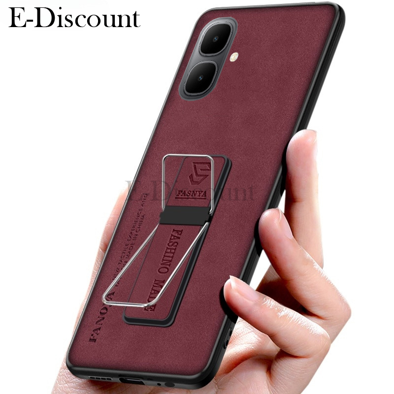 New Phone case infinix Smart10 Plus Back cover Ultra-thin Magnetic Holder Sheepskin Camera Protection Shock Absorption For infinix Smart 10 + case.