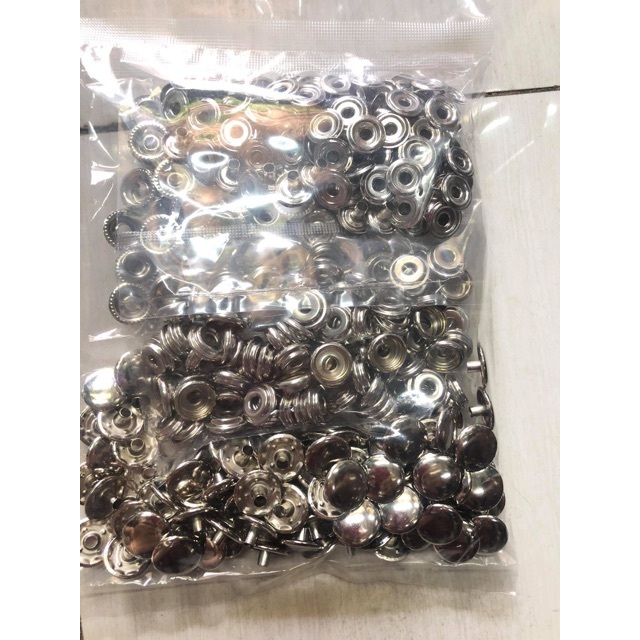 Nút bấm 4 thành phần (nút chén) Nút bấm SẮT Size 15mm Dùng làm đồ thủ công