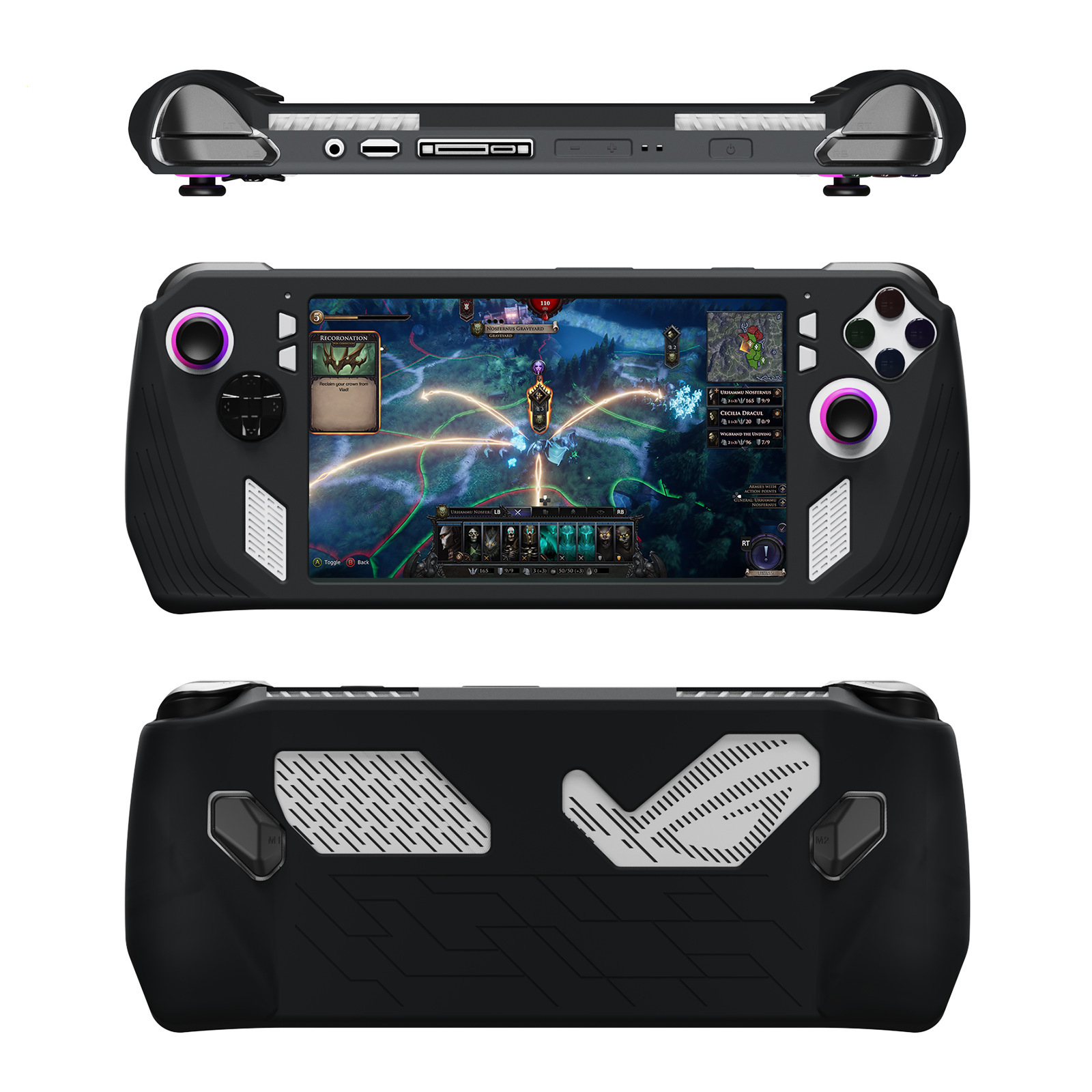 For ASUS ROG Ally Game Console Case Soft Silicone Protective Cover Anti-Scratch Protector Shell Sleeve Game Accessories