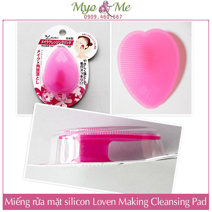 Miếng rửa mặt silicon Loven Making Cleansing Pad Nhật Bản