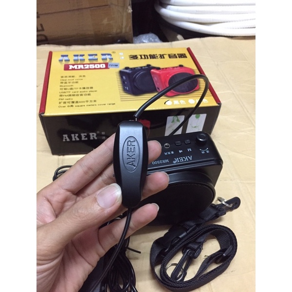 Máy Trợ Giảng AKER MR2500 Bluetooth Giáo Viên Du Lịch, Loa Bluetooth AKER MR2500.