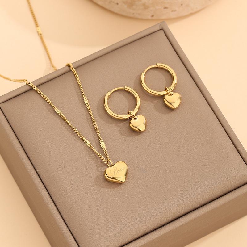 2Pc%20Buy%201%20Take%201%20Titanium%20Steel%20Korean%20Love%20Earrings%20Necklace%20Set%20Fashion%20Elegant%20No%20Fade%20Simple%20Jewelry%20Accessories%20Gifts%20for%20Gf%20-%20Image%209