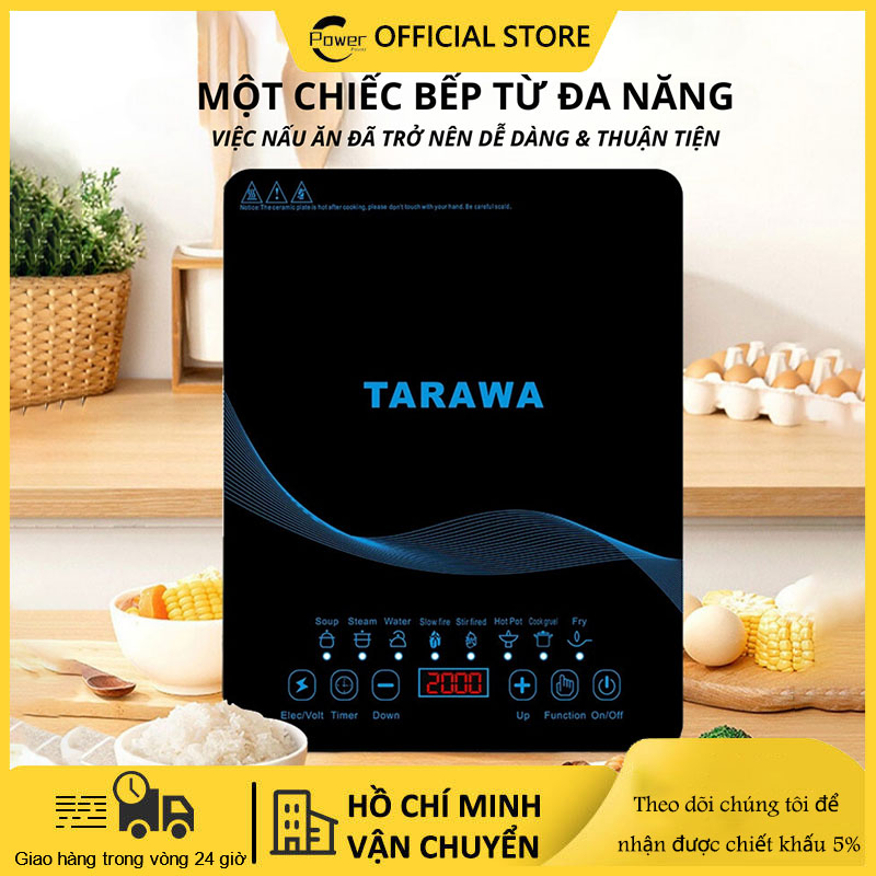 Bếp Từ Đơn Mặt Kính Cường Lực Siêu Bền Công Suất 200W