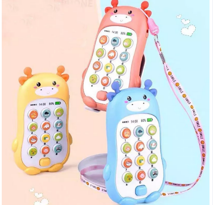 ĐIỆN THOẠI PHÁT NHẠC HÌNH CHỒN CHO BÉ TRAI BÉ GÁI- Tặng kèm pin