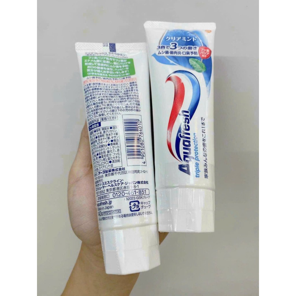 Kem đánh răng aquafresh nhật