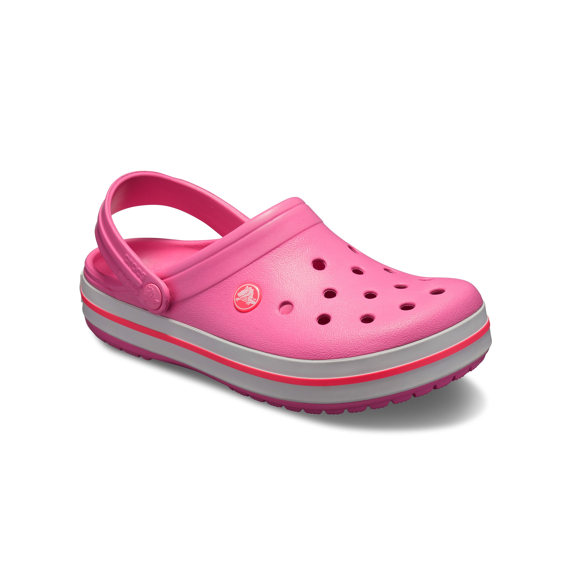 Giày Clog Unisex Crocs Crocband - Pink Lemonade/White