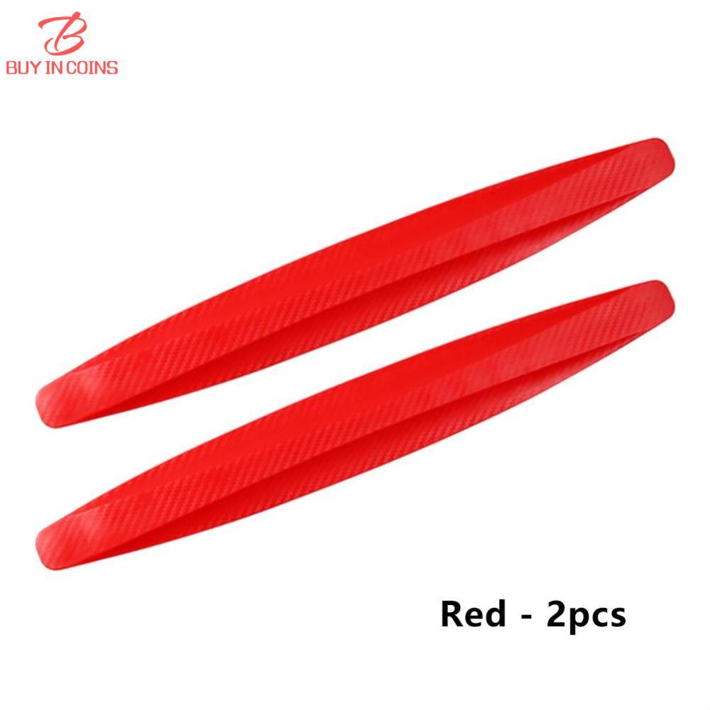 BC 2Pcs Car Bumper Protector Strip Guard Corner Protection Strips Scratch Protector Crash Blade Anti-collision Guard Lip Stickers