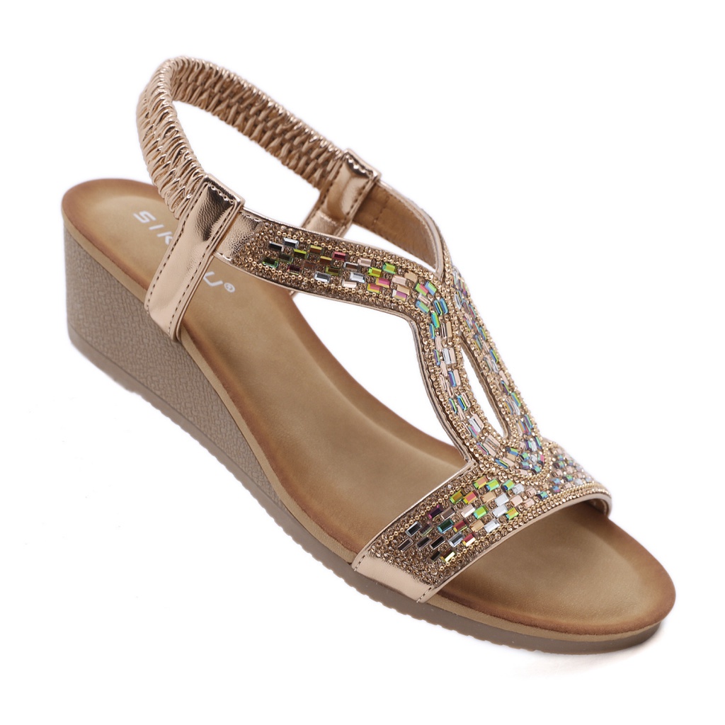 Giày Sandal Đế Xuồng Thời Trang Cho Nữ