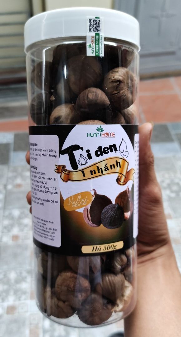 Tỏi đen cô đơn Huna home - (Hũ 500gram)