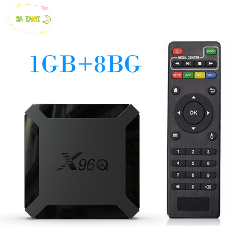 Tv box android 10.0 x96q allwinner h313 quad core 4k smart android tv 2.4g wifi x96 q set top box