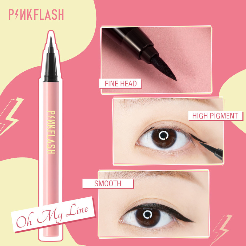 Wenefang Fashion High Color Liquid Eyeliner Pen Rendering Cat Eye Makeup Black Evenly Pigmented Lasting Waterproof Easy To Wear Eye Liner TSLM1. 