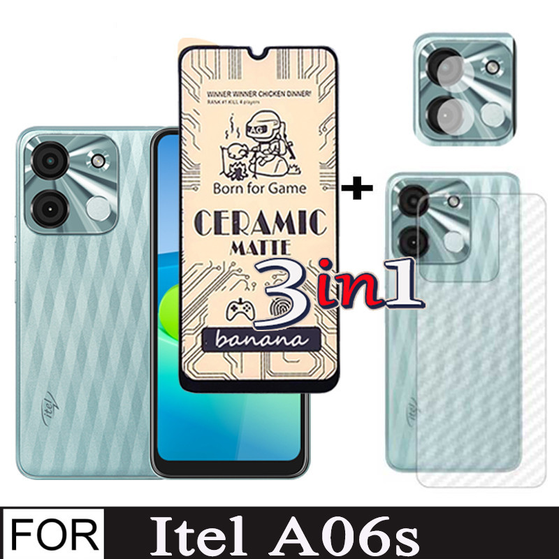 itel%20A06s%20Matte%20Privacy%20/%20Ceramic%20soft%20film%20For%20itel%20A05s%20A50%20A70%20itel%20A60s%20itel%20P55%204G%203%20in%201%20Anti%20Blue%20Light%20Ray%20Tempered%20Glass%20Screen%20Protector%20and%20Camera%20Lens%20Glass%20Protector%20-%20Image%202