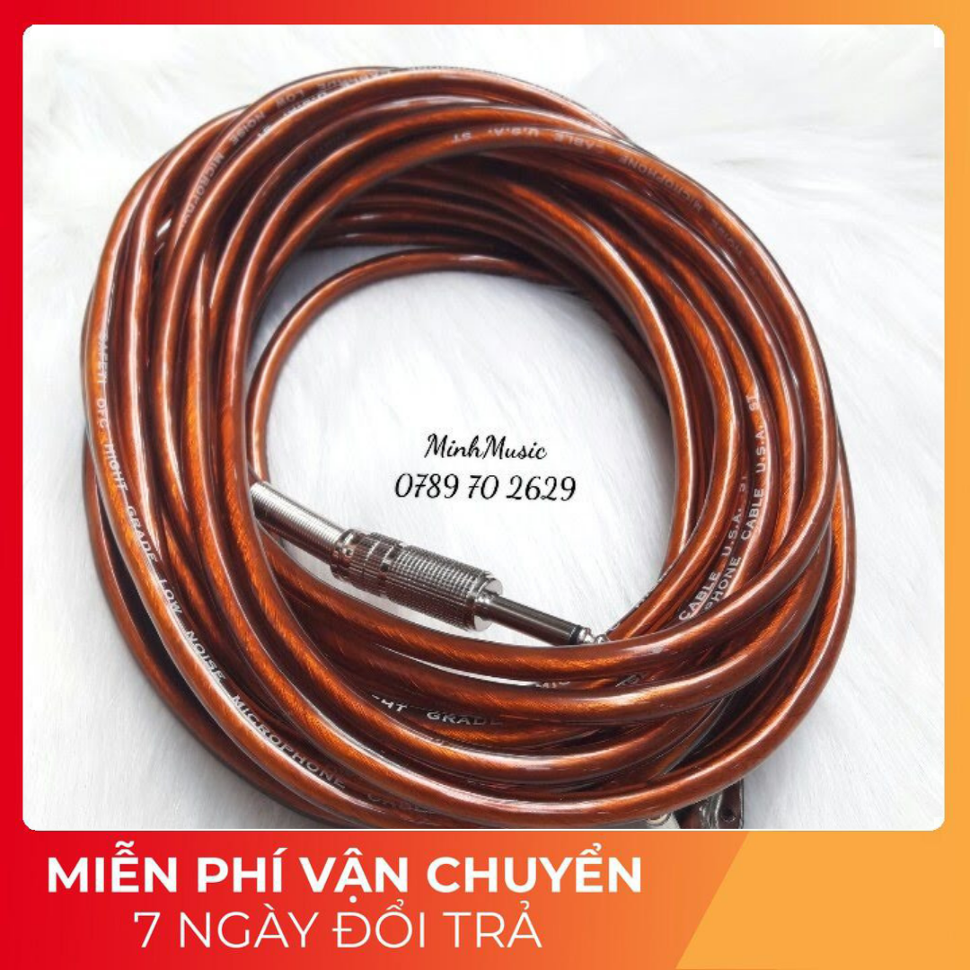 [HCM]Dây line ( jack ) cắm đàn guitar 10m MMS hình thật