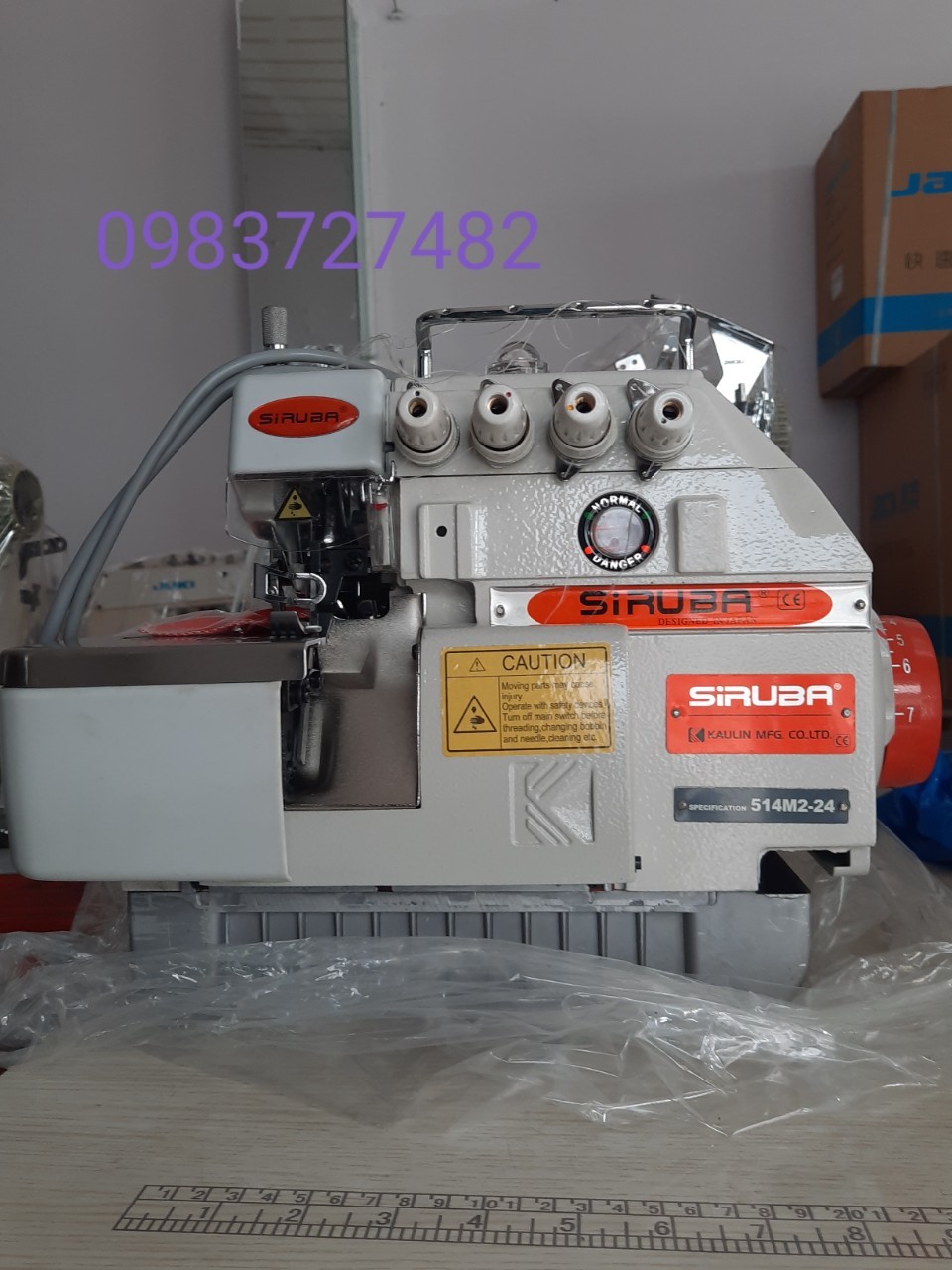 Đế chân vịt sắt máy vắt sổ 4 chỉ công nghiệp