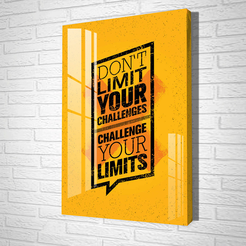 Tranh Laminate - Tranh Treo Tường Văn Phòng - Don't Limit Your Challenges