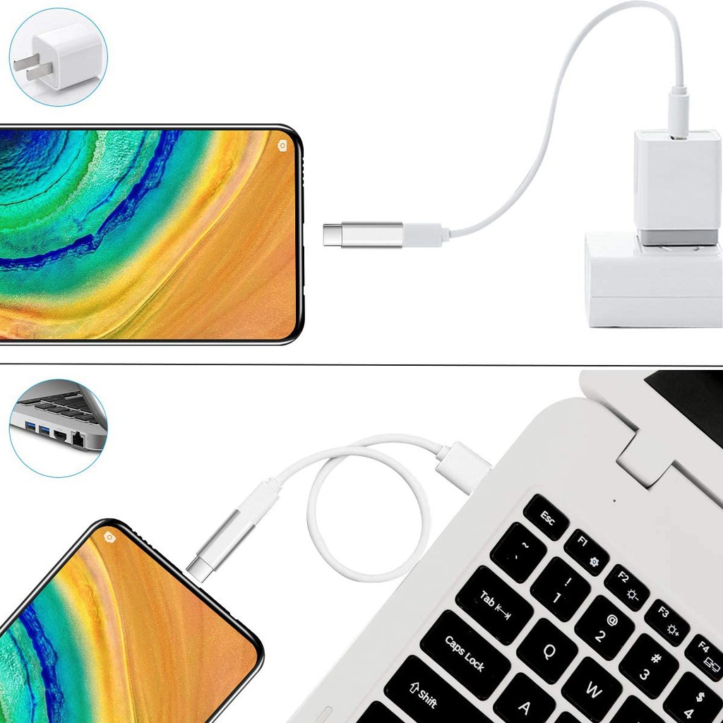 Bộ chuyển đổi micro usb to ligh to type-c to micro adapter type c for android converter data sync charging cable connector