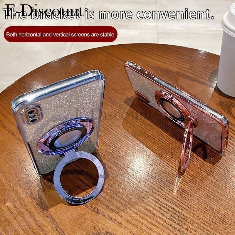 New Phone case Tecno Spark 30C Back cover Fashionable Frosted Silicone Soft Clear Dustproof Bracket Adsorb Holder For Tecno Spark 30C case.